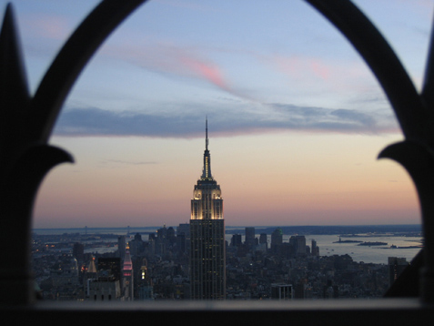 Empire State Building vu du Top of the Rock