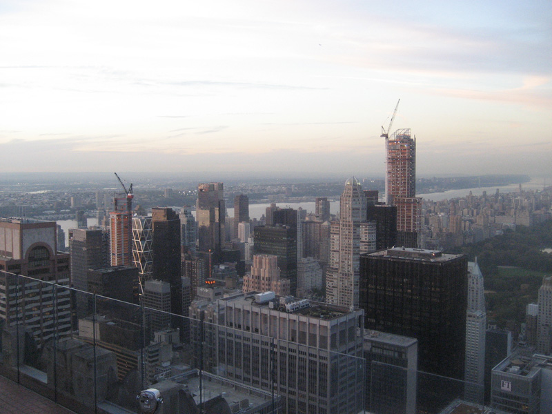 Hudson River depuis le Top of The Rock