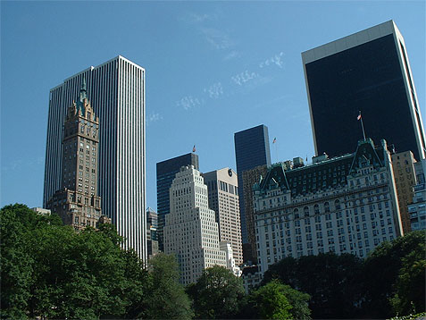 Les beaux htels de Central Park