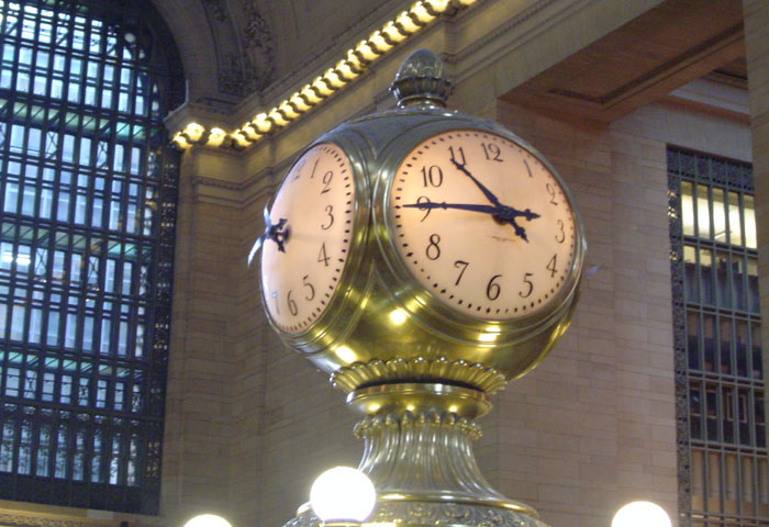 Horloge au centre de Grand Central Terminal