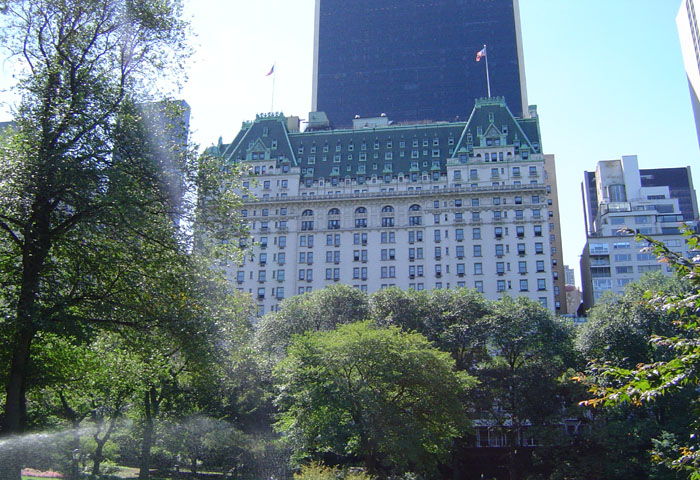 Le plazza Hotel depuis Cental Park