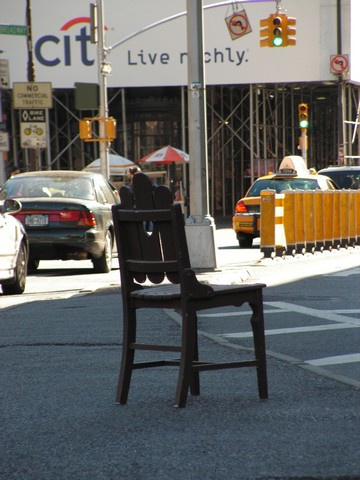 Chaise au pied du Flatiron