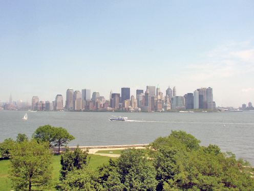 Pointe sud de Manhattan (depuis Ellis Island)