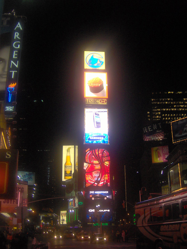 Times Square by night