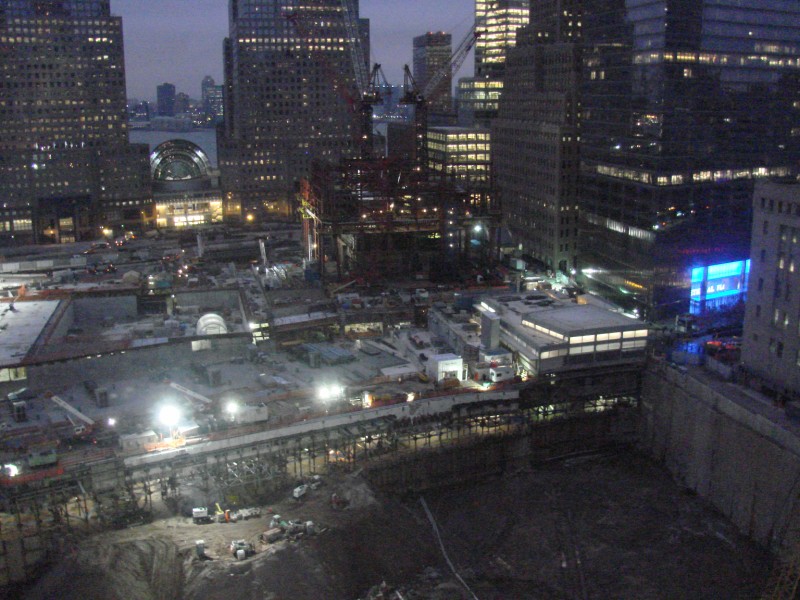 Ground zero by night