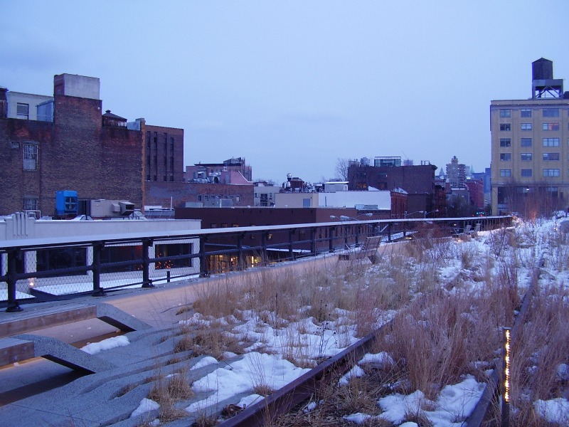 High line fin d'aprs midi  sous la neige