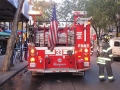 Les pompiers au travail