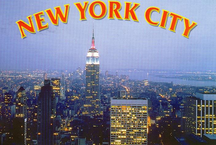 Carte Postale New York à Imprimer Gratuite